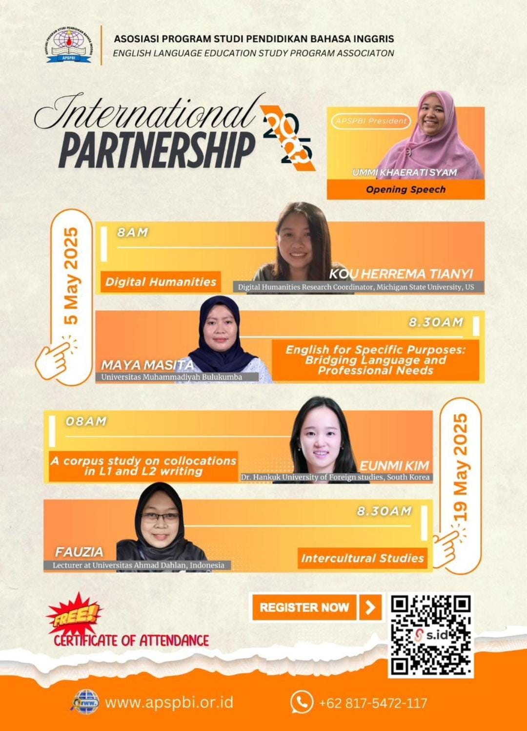 International Partnership: Webinar ELESPA